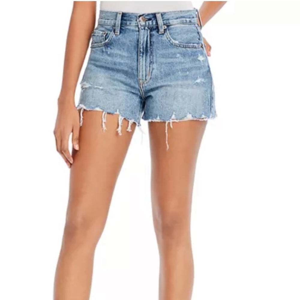 PISTOLA Nova High-Rise Cutoff Denim Shorts